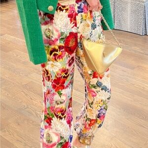 Zimmermann wonderland floral silk harem Women's Pants